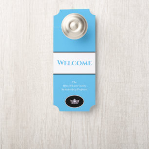 Miss America Crown Door Hanger Willkommen Individu Türanhänger