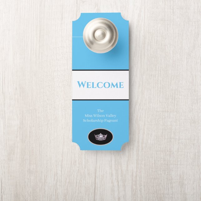 Miss America Crown Door Hanger Willkommen Individu Türanhänger (Auf Knauf)