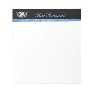 Miss America Crown Notepad Notizblock
