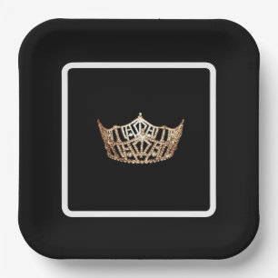 Miss America Crown Pageant Party Paper Plate Pappteller