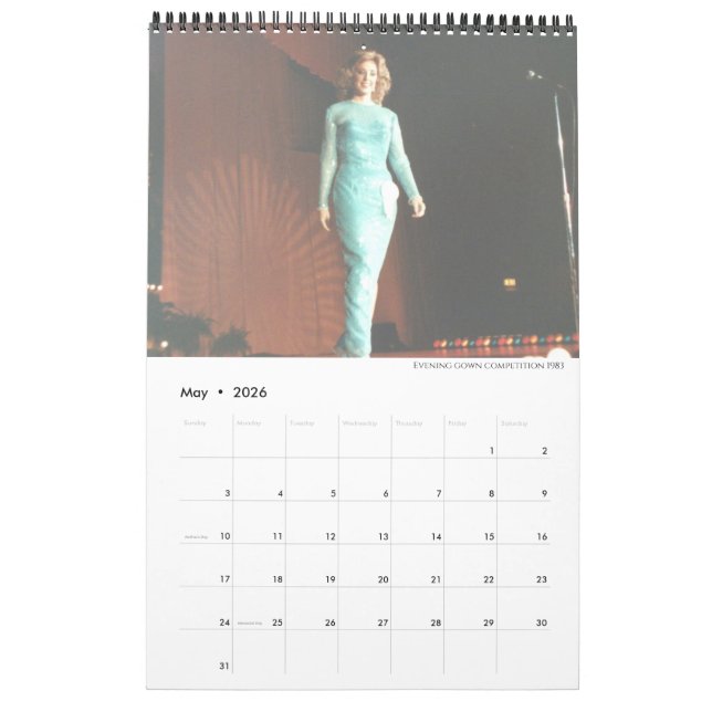 Miss America Crown Your Personalisiert Calendar Kalender (Mai 2026)