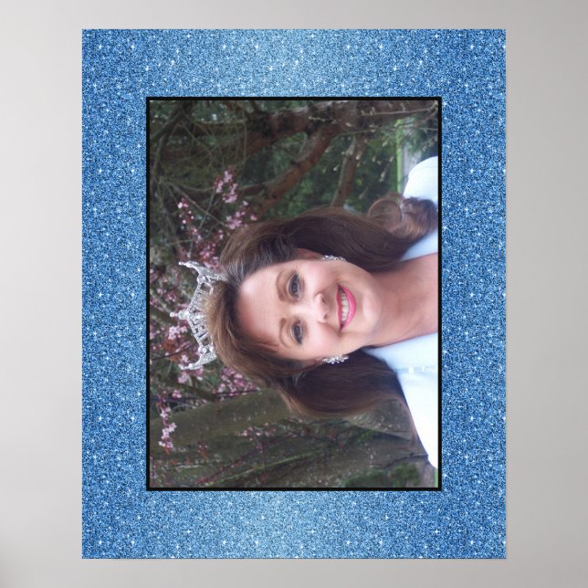 Miss America Custom Glitzer Poster Portrait (Vorne)