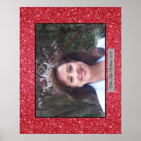 Miss America Custom Glitzer Poster Portrait