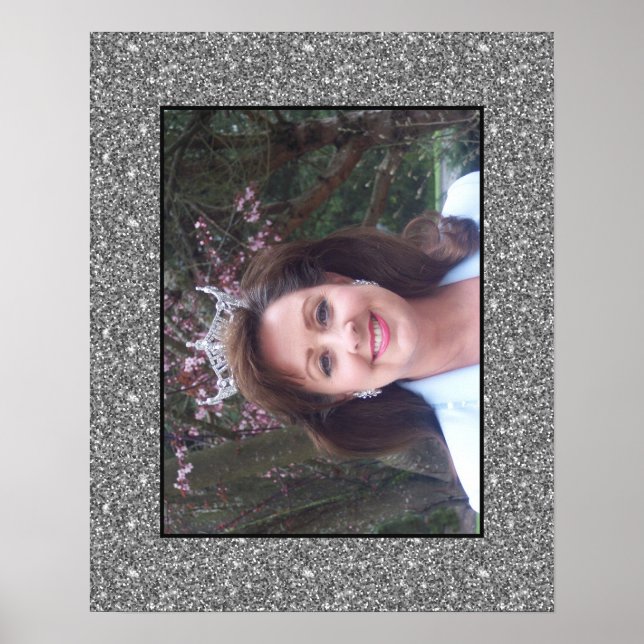 Miss America Custom Glitzer Poster Portrait (Vorne)
