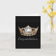 Miss America Gold Crown Grußkarte Glückwunsch Karte (Yellow Flower)