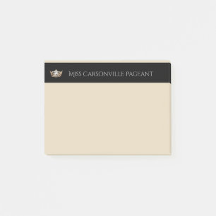 Miss America Gold Crown & Name Post-it-Notes Post-it Klebezettel