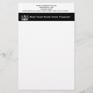 Miss America im Stil Custom Letterhead Briefpapier