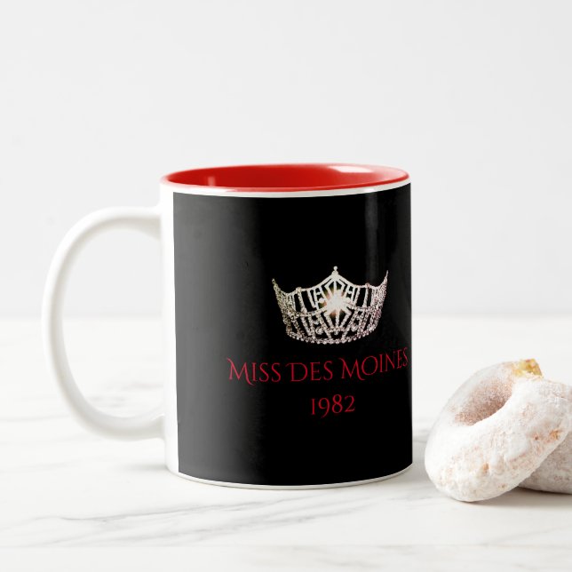 Miss America Individuelle Name Silver Crown Tasse (Mit Donut)