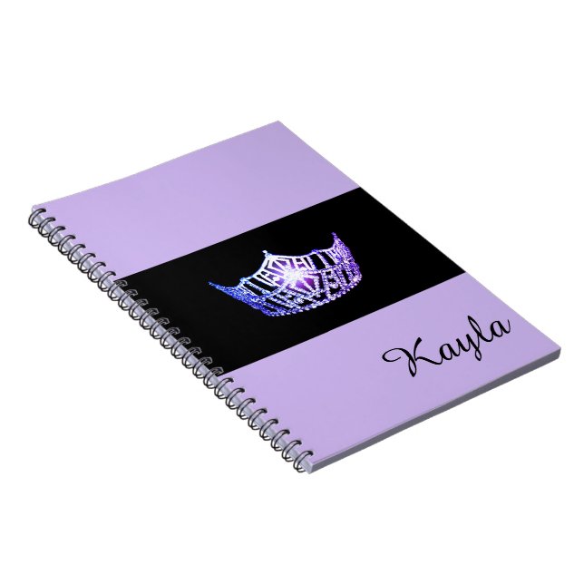 Miss America Lavender Crown Notebook - Individuell Notizblock (Rechte Seite)