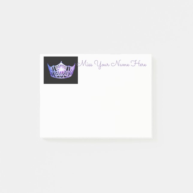 Miss America Lavender Crown Post-it-Notes Post-it Klebezettel (Vorderseite)