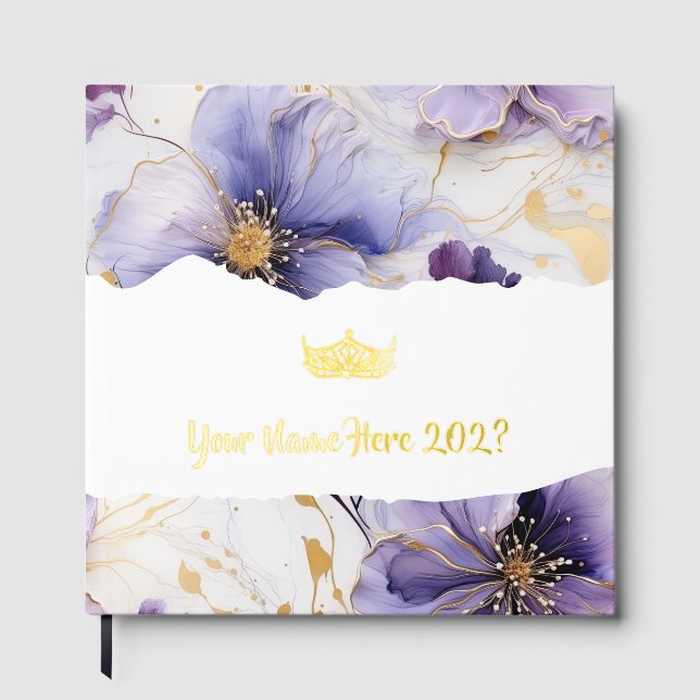 Miss. America Like Crown Foil Scrapbook  Gästebuch (Vorderseite)