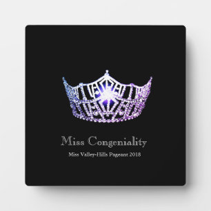 Miss America Lilac Crown Awards Plaque Fotoplatte