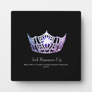 Miss America Lilac Crown Runner-up Plaque Fotoplatte