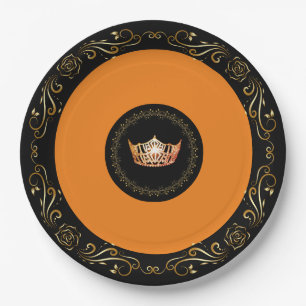 Miss America Orange Crown 9" Teller