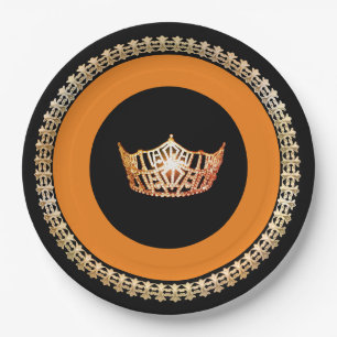 Miss America Orange Crown 9" Teller
