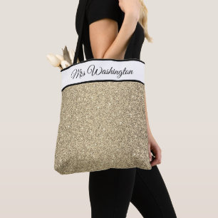 Miss America Pageant Imitate Glitzer Tote Bag