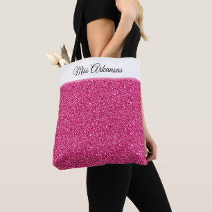 Miss America Pageant Imitate Glitzer Tote Bag