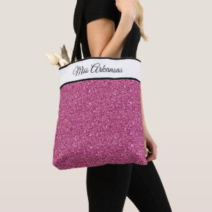 Miss America Pageant Imitate Glitzer Tote Bag