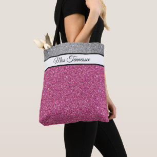 Miss America Pageant Imitate Glitzer Tote Bag