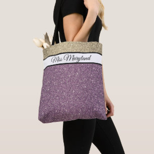 Miss America Pageant Imitate Glitzer Tote Bag