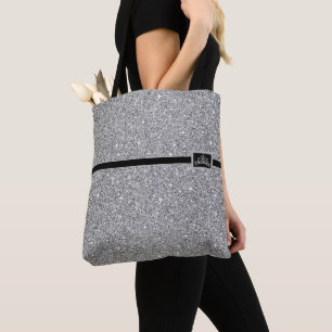 Miss America Pageant Tiara Glitzer Tote Bag