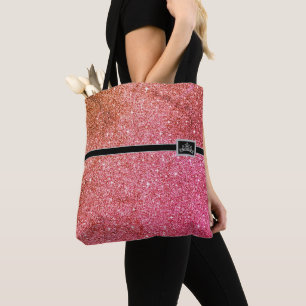 Miss America Pageant Tiara Glitzer Tote Bag