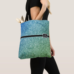 Miss America Pageant Tiara Glitzer Tote Bag