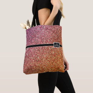 Miss America Pageant Tiara Glitzer Tote Bag