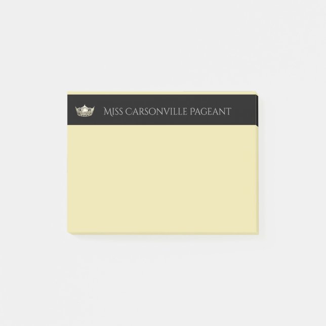 Miss America Platinum Crown & Name Post-it-Notes Post-it Klebezettel (Vorderseite)