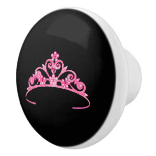 Miss America Princess Crown Keramik Cabinet Knob Keramikknauf