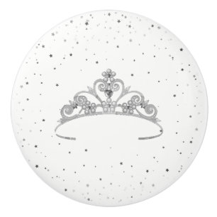 Miss America Princess Crown Keramik Cabinet Knob Keramikknauf