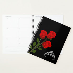 Miss America Rodeo Crown & Rote Rosen Planner Planer