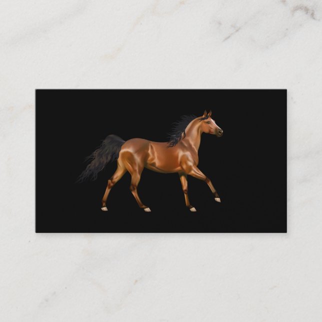 Miss America Rodeo Horse Business Cards Visitenkarte (Vorderseite)