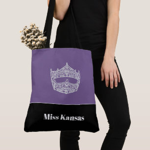 Miss America Silber-Krone-Tragetasche - groß