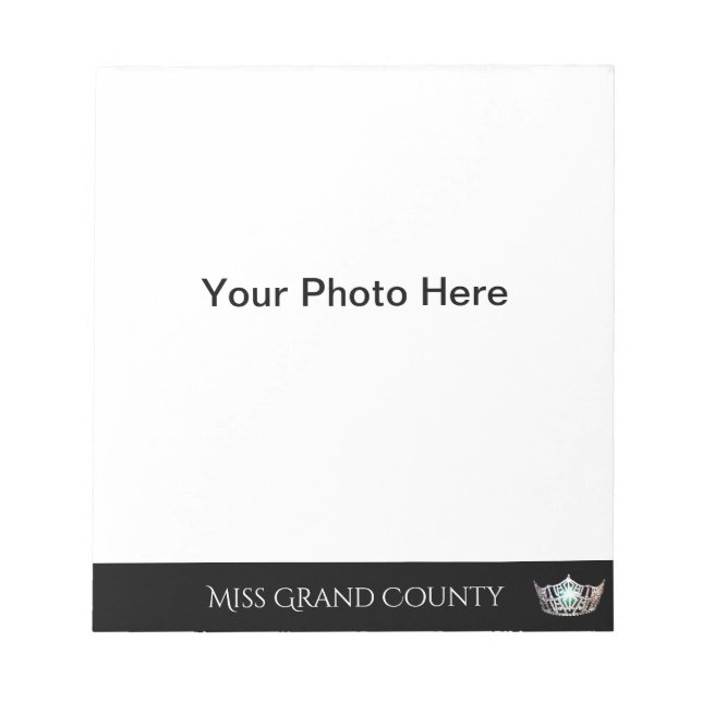 Miss America Silver Crown Autograph Pad Notizblock (Vorderseite)