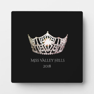 Miss America Silver Crown Awards Plaque Fotoplatte
