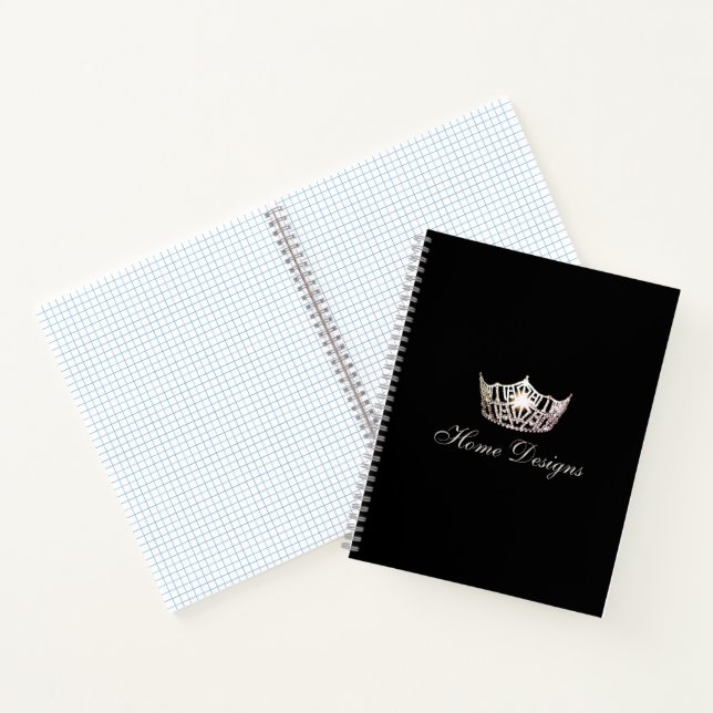Miss America Silver Crown Custom Graph Notebook Notizbuch (Innenseite)