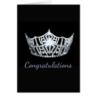 Miss America Silver Crown Grußkarte gut gemacht