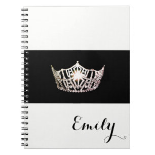 Miss America Silver Crown Notebook - Individuelle Notizblock