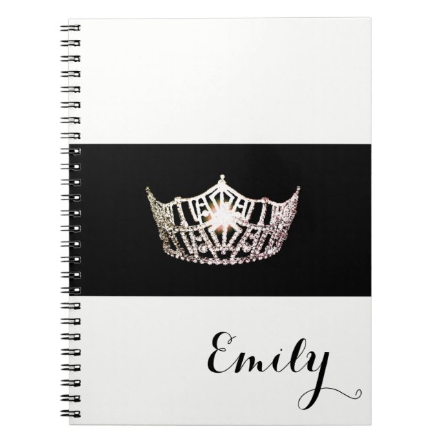 Miss America Silver Crown Notebook - Individuelle  Notizblock (Vorderseite)