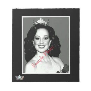 Miss America Silver Crown Page Autograph Sheets Notizblock