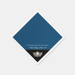 Miss America Silver Crown Paper Napkins Serviette