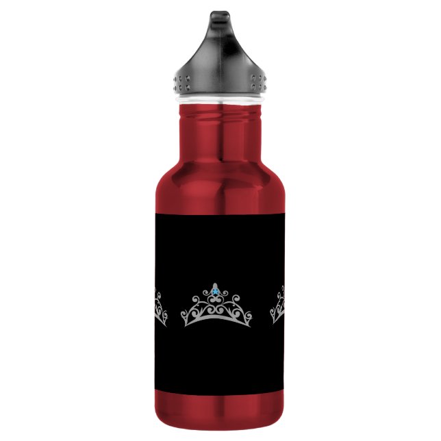 Miss America Silver Crown Pexagon Water Flasche Trinkflasche (Rechts)