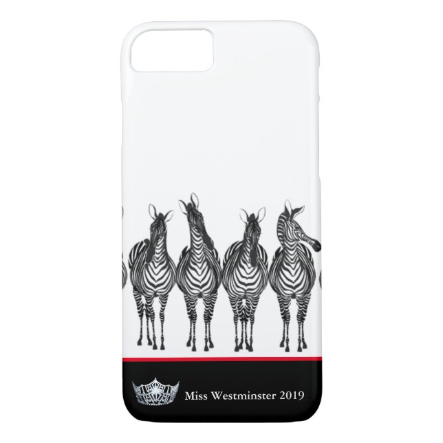 Miss America Silver Crown Phone Cases Zebras (Rückseite)