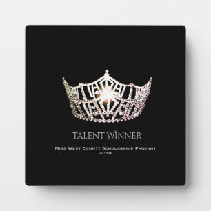 Miss America Silver Crown Talent Gewinner Plaque Fotoplatte