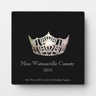 Miss America Silver Crown Titleholder Plaque Fotoplatte