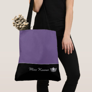 Miss America Silver Crown Tote Bag Large