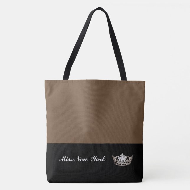 Miss America Silver Crown Tote Bag Large Brownie (Vorderseite)