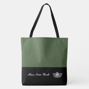 Miss America Silver Crown Tote Bag Large Cactus