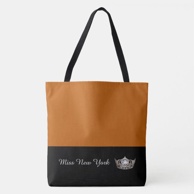 Miss America Silver Crown Tote Bag Large Pumpkin (Vorderseite)